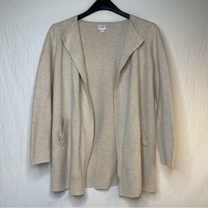 J Crew Open Front Knit Sweater Women’s Size Small 100% Cotton